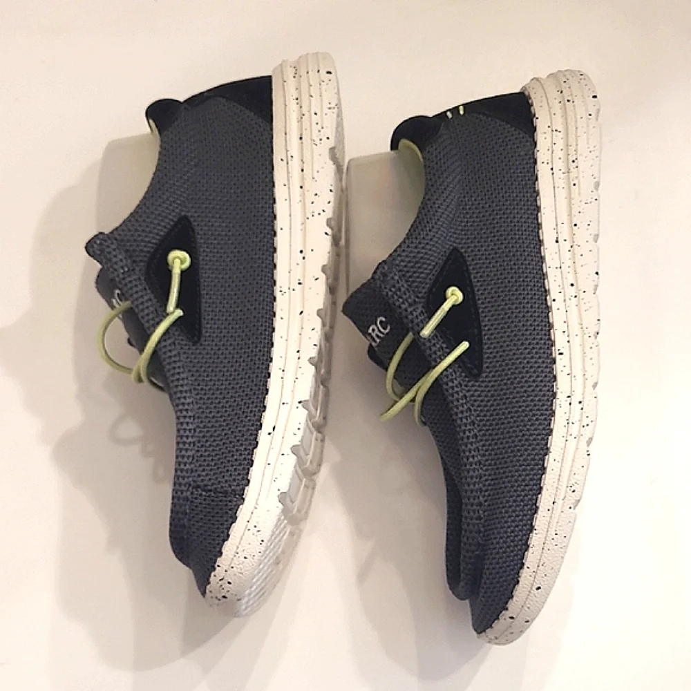 Bruno Marc Slip-On Fur Casual Loafer Unisex Knit Canvas Moccasin Sneaker Sz 3